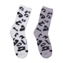 Winter Warm Floor Leopard Print Socks (WA809)